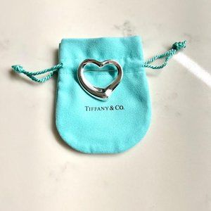 Elsa Peretti for Tiffany & Co. Sterling Open Heart Pin